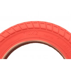 Digger ES3 E-Scooter Replacement Tube + Coat Red Set 10x2 inch tire